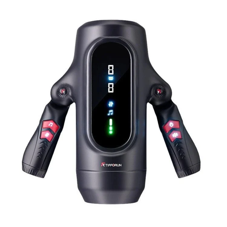 Fully Automatic Telescopic Male Masturbation Device Handles with Heating Penis Massage Machine for Men