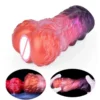 Realistic Dog Vagina Lifelike Artificial Male Masturbator Animal Dual Channel Real Pocket Pussy Sex Toys Erotic Goods