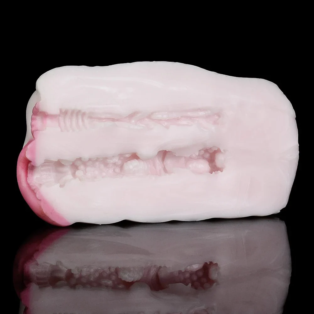 Furry Dual Channel Silicone Male Masturbator Fantasy Animal Pussy Stroker Furry Onahole Sex Toys for Men Realistic Vagina