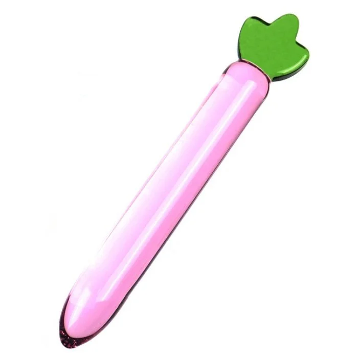 Transparent Glass Fruit Shaped Novelty Sex Toys Realistic Dildo for Female Masturbation