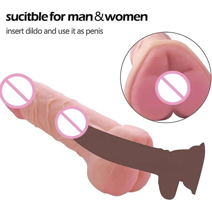 Realistic Anal Pussy Dildo Masturbator Cowherd Couple Gay Sex Toys for Mutual Masturbation
