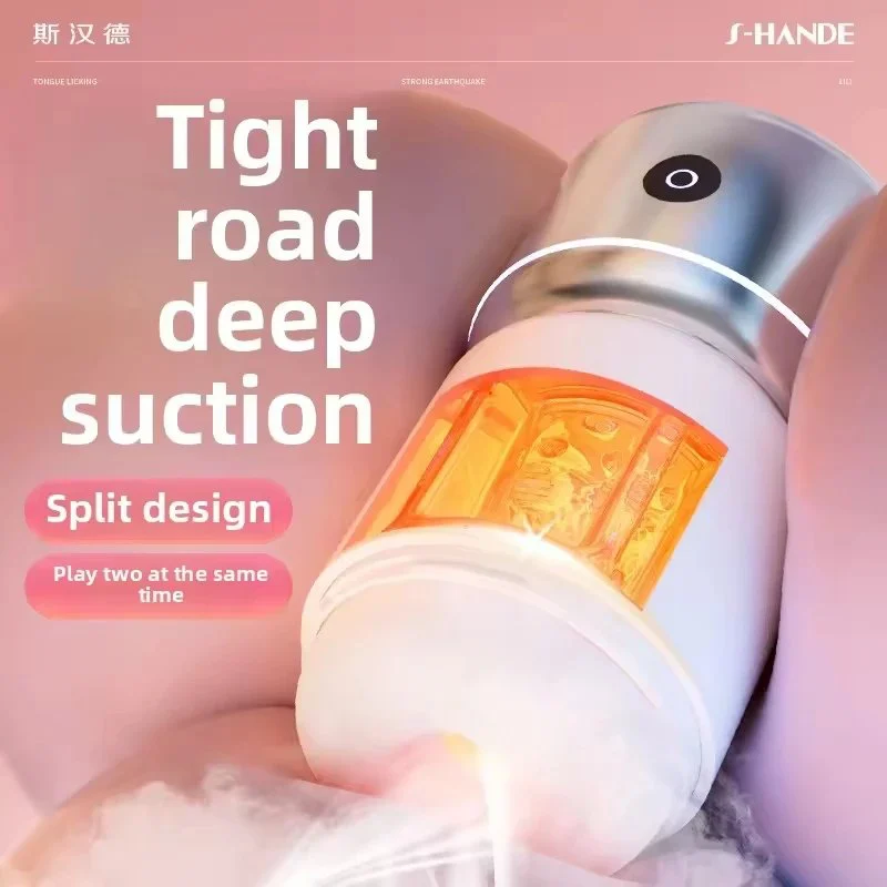Fully Automatic Adult Sex Toy Electric Aircraft Cup Telescopic Trainer for Male Masturbation Household Christmas Decorations