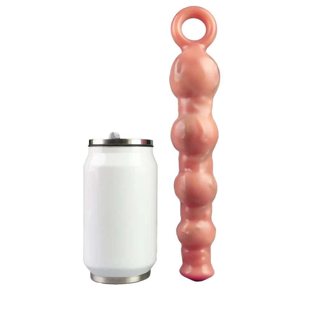 Vibrating Vaginal Stimulation Prostate Massager Anal Toys Silicone Anal Beads with Pull Ring Design Sex Toy for Men Women Couple