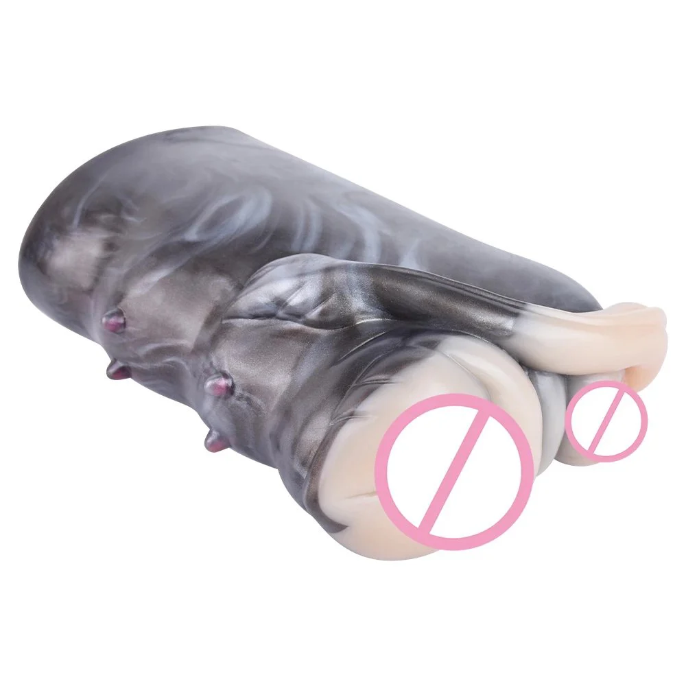 Latest Animal Monster Masturbation Cup Dual Anal and Vagina Masturbating Sex Toys for Fantasy Masturbator