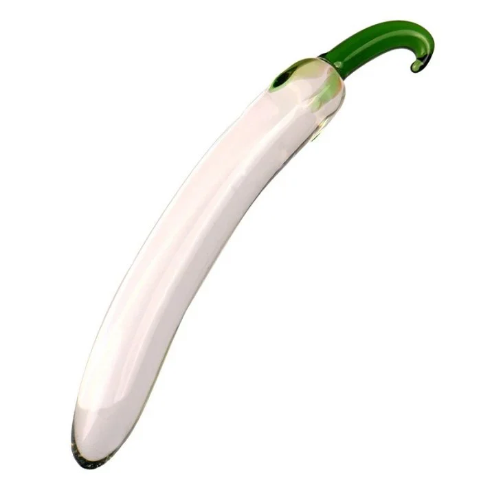Transparent Glass Fruit Shaped Novelty Sex Toys Realistic Dildo for Female Masturbation