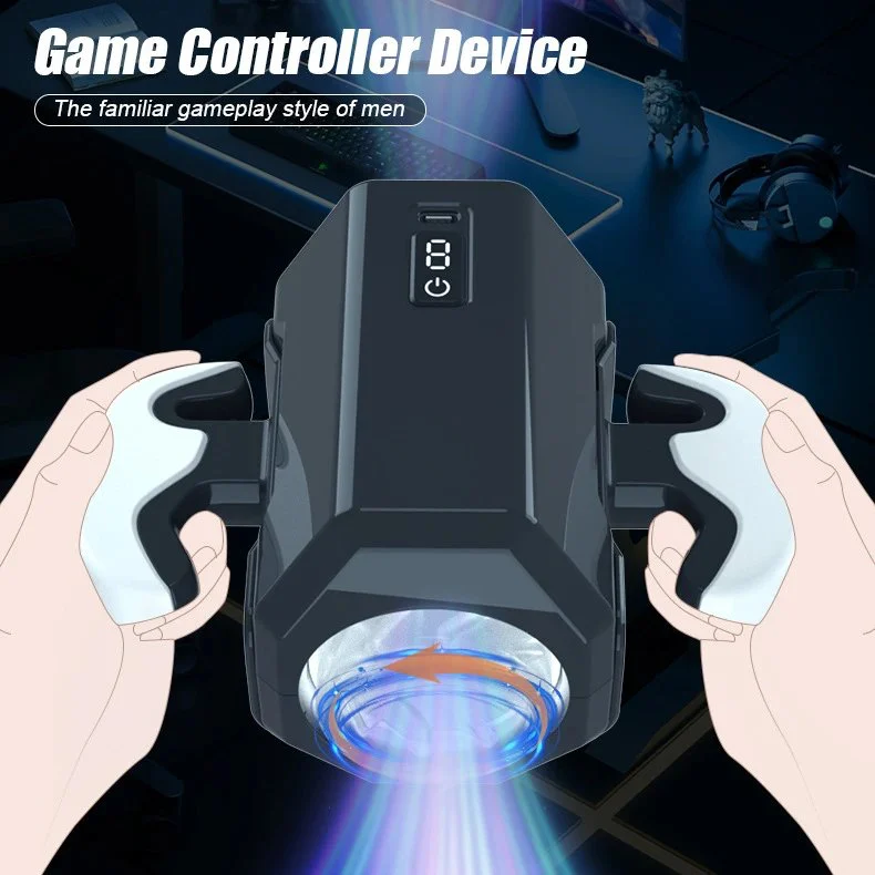 Male Stroker Machines Automatic Telescopic Rotating Sucking Masturbation Machine with Handles