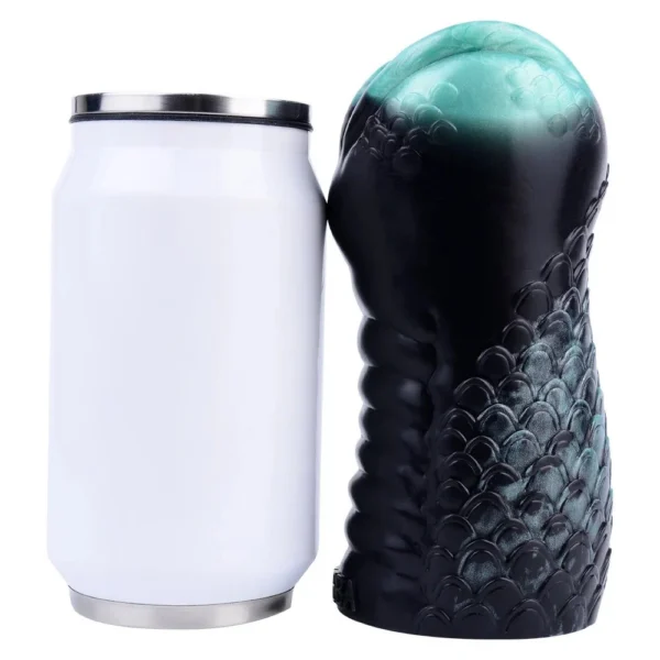 Fantasy Black MamBa Snake Masturbation Cup Soft Silicone Sex Masturbation Men's Fantasy Vaginal Masturbator Male Adult Toy