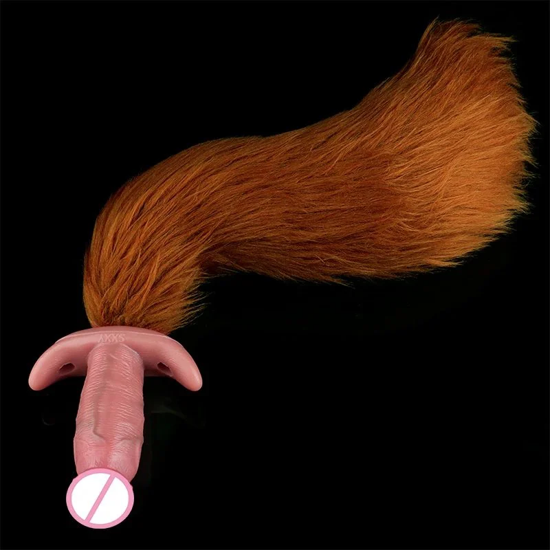 Bondage Sex Toys Self Animal tails Liquid Silicone Soft Anal Plugs Removable tails for Multiple Play Anal Plugs for Sm Play