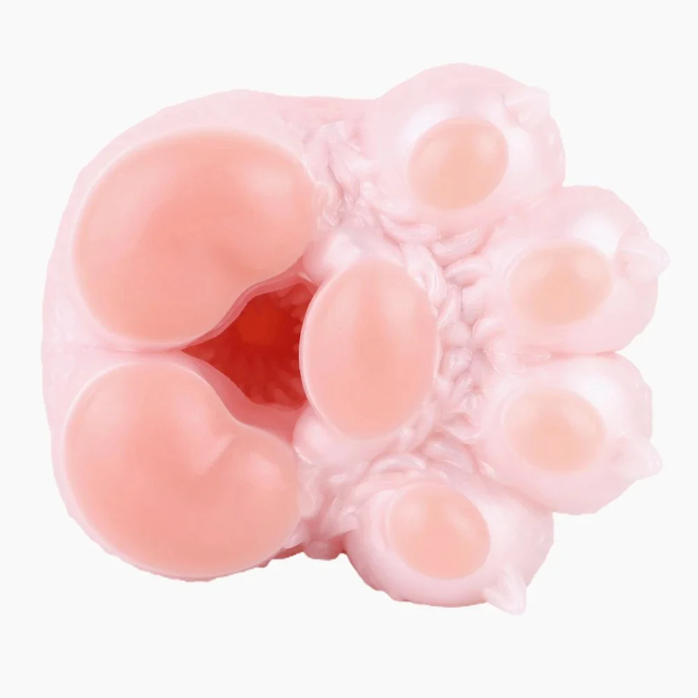 Fantasy Cat Paw Style Male Masturbator Soft Realistic Touch Single Channel Aircraft Cup for Men Pleasure