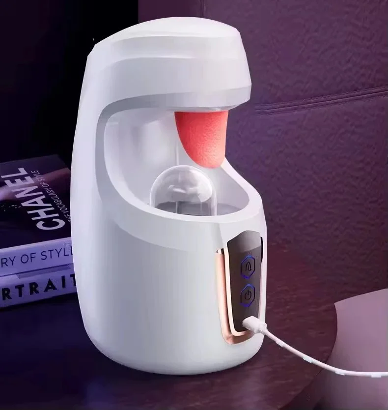 High-quality Tongue Licking Airplane Cup Male Massager, Stimulating Intelligent Stress Reducing Masturbator