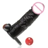 USB Rechargeable Dildo Set Remote Control Silicone Male Sex Toy with Clitoris Stimulation and Glans Vibration for Men