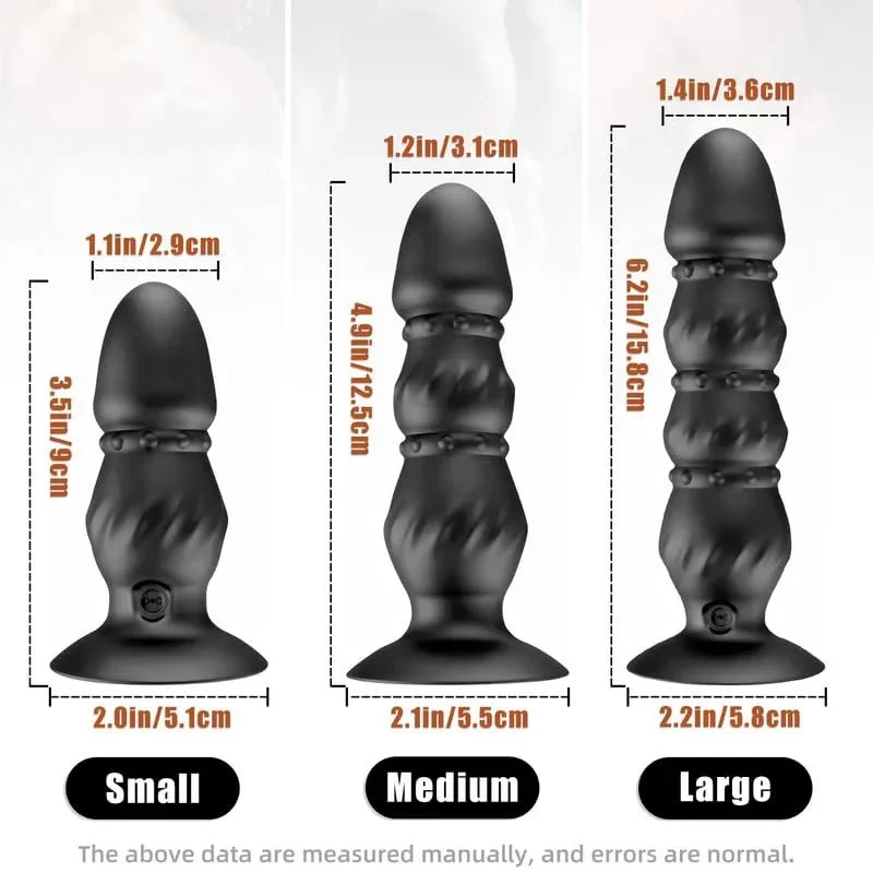 Wireless Remote Control Vibrating Male Prostate Massager Silicone Anal Vibrator Butt Plug Sex Toy for Men With Suction Cup