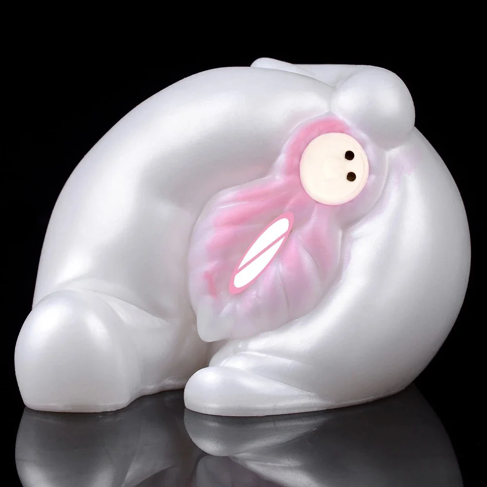Male Masturbation Cup White pink Shape Silicone Masturbator Soft Emulational Vaginal Bulge Portable Manual Sex Toys for Man