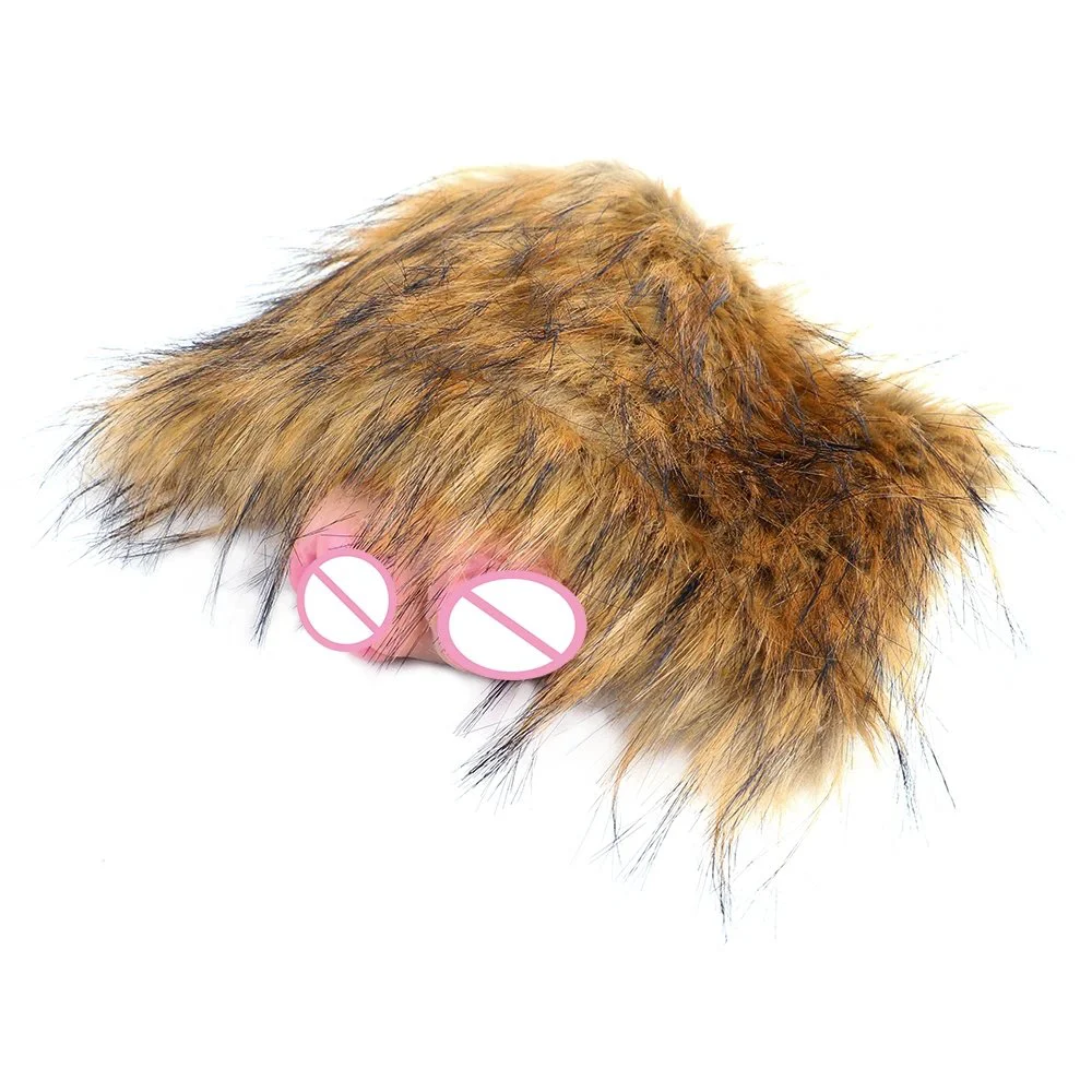 Silicone Realistic Pocket Pussy Toy with Hairy Male Masturbator Sex Toys for Adult