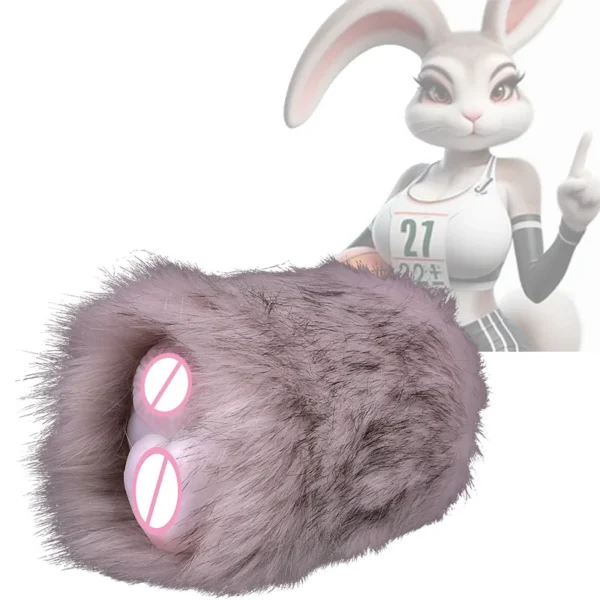 Men's Aircraft Cup Male Rabbit Masturbator Real Touch Sexy Female Masturbation Toys Pocket Silicon Vagina for Men