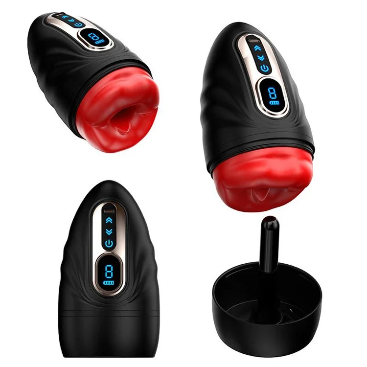 Telescopic Vibration Male Masturbator Heating and Waterproof Men Airplane Cup Adult Sex Toys