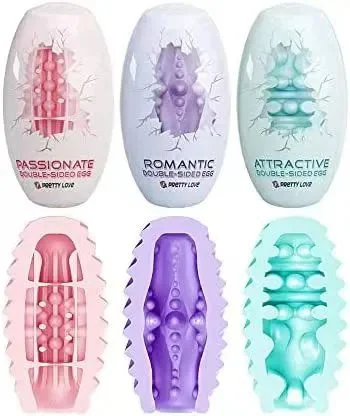 Pocket Pusy Male Sex Toys Soft Portable Masturbator Cup Double Sided Pretty Love Masturbation Egg
