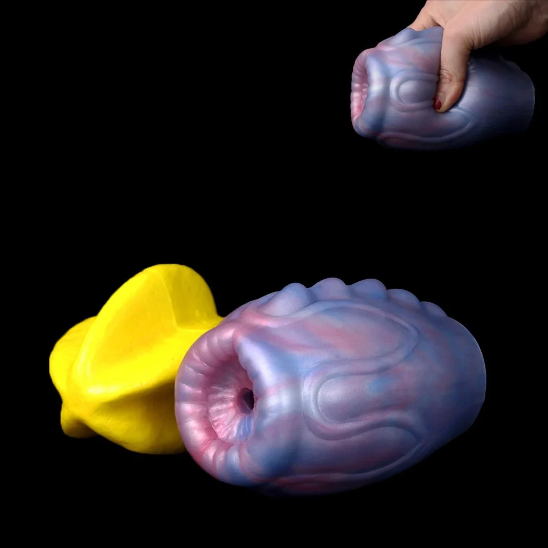 Male Masturbator Stimulate Soft Silicone Glan Trainer Oral Sex Toy for Men Pussy Delay Climax Realistic Vaginal Adult 18