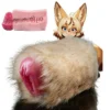 Realistic Vagina Male Masturbator Soft Silicone Pocket Pussy Stroker with Cover Warm Fur Furry Onahole Sex Toys for Men