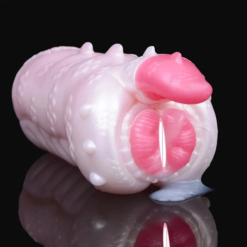 Manual Male Masturbator Penis Stroker Sex Toys for Adult Realistic Pocket Pussy with Single Hole Animal Penis Trainer