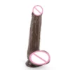 USB 10 Frequency Liquid Silicone Realistic Sex Toy Heated Thrusting Dildo Vibrator Women