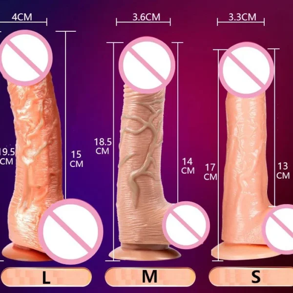 USB Wireless Remote Control 7 Speed Realistic Heating Telescopic Rotating Dildo Vibrator for Woman