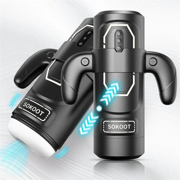 Heating Thrusting Telescopic Masturbators for Men Automatic Handles Sex Toys Vibrator