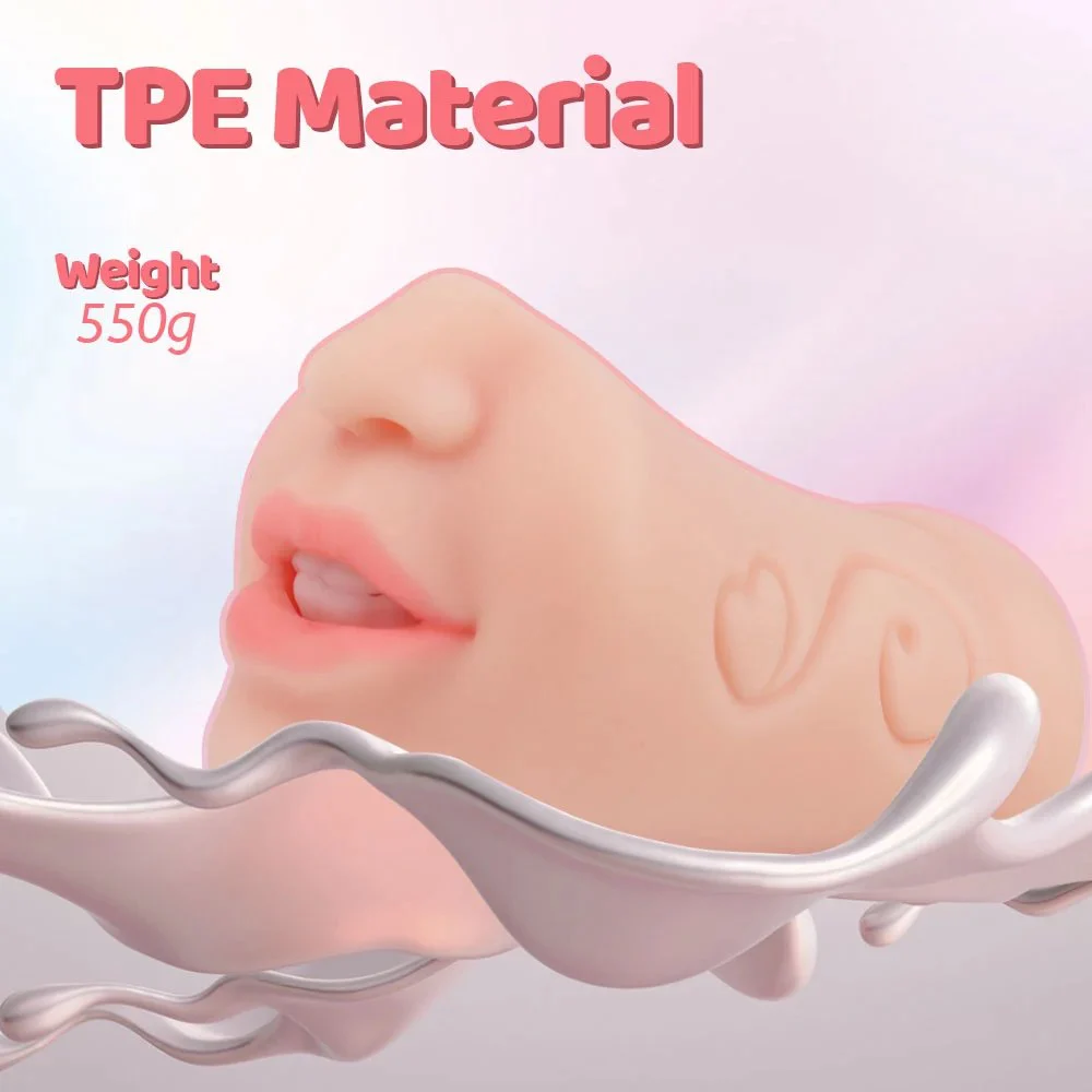 Ultra-Realistic TPE Male Masturbator Oral Sex-Style Sex Toy Cup for Male Masturbation