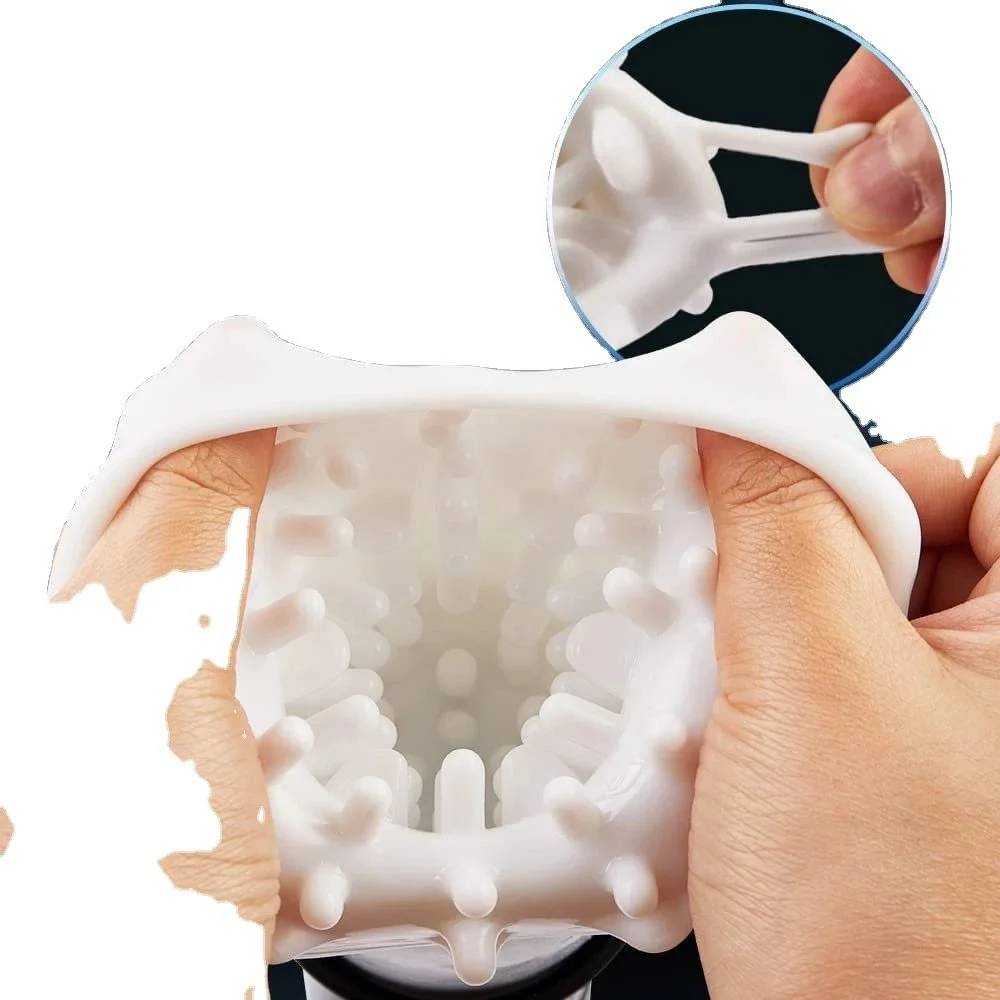 USB Rechargeable Deep Throat Spinning Vibrating Automatic Male Stroker Rotating Transparent Masturbator Cup for Men Rose Sex Toy