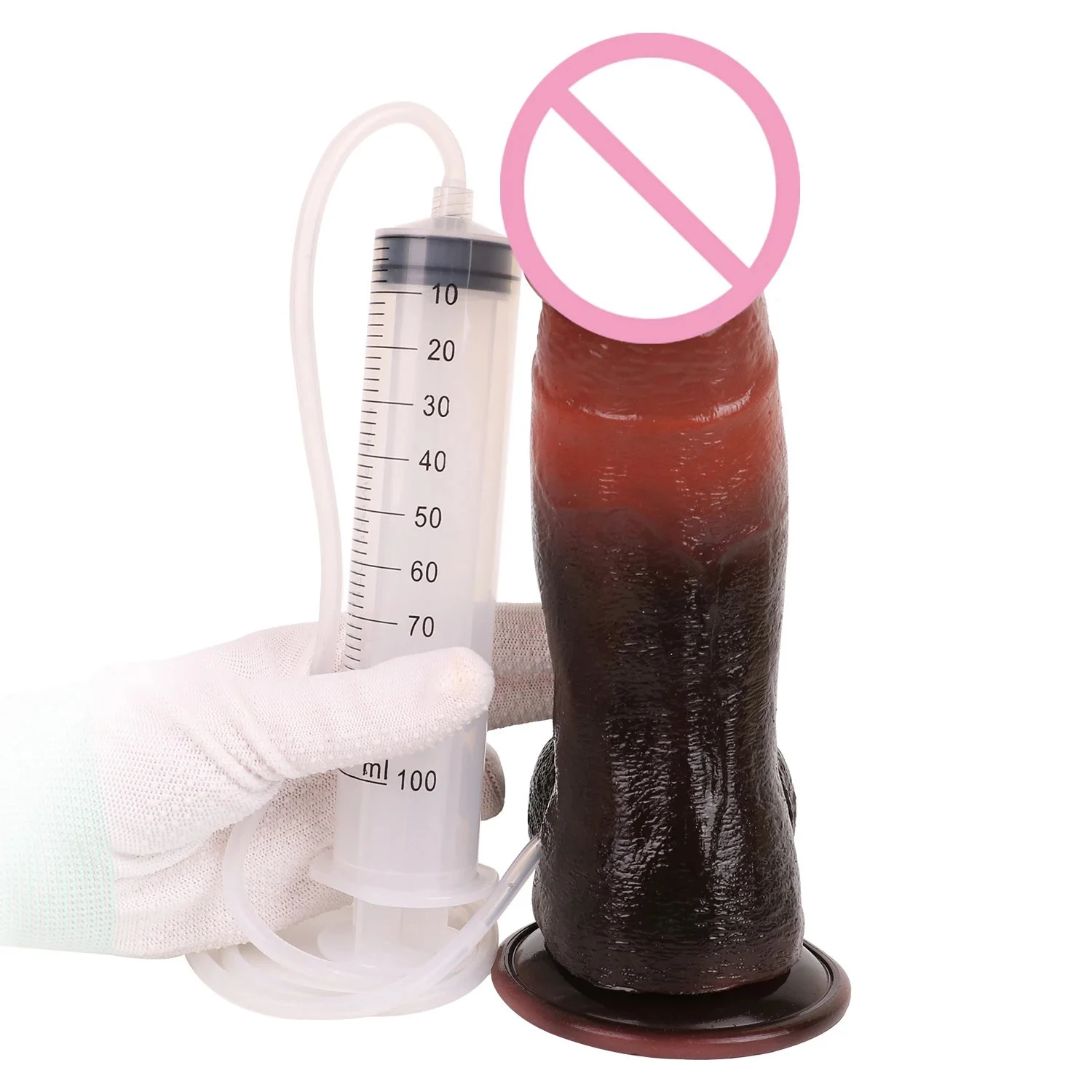 Thick Penis Dildos for Women Men with Squirting Function air Bag and Injector Equipped Erotic Toys