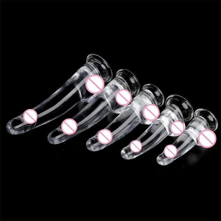 TPE Transparent Realistic Dildos With Strong Suction Cup Soft Jelly Dildo Sex Toys for Women