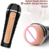 Pocket Pussy Realistic Vaginal Sex Toys Masturbation TPE Male Masturbation Cup