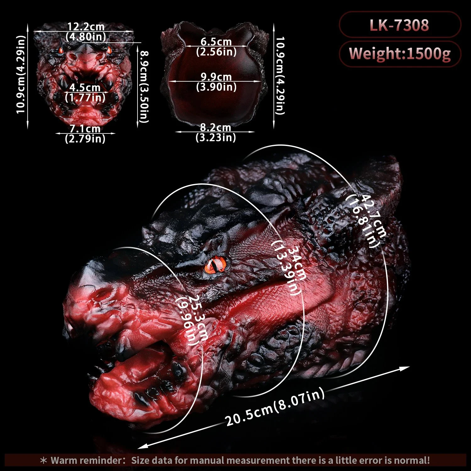 Justice Dragon Messenger and the Seed of Nidhogg Male Masturbator Dragon Series Sex Toys with Intense Enveloping Sensation