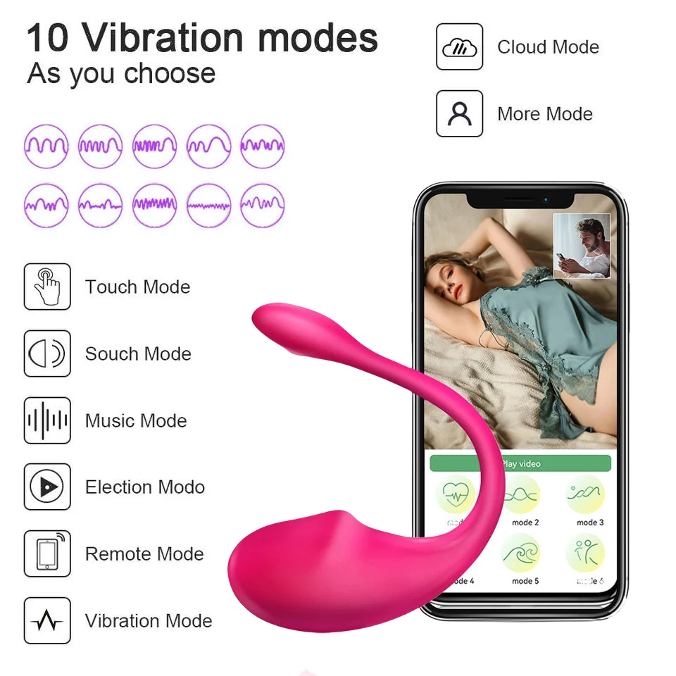 Sex Toys Bluetooths Female Vibrator for Women Wireless APP Remote Control Dildo Vibrators Wear Vibrating Panties Toy for Couples