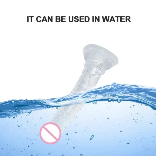 Wild Free Silicone G-Spot Dildo with Suction Cup Dong PVC Sex Product