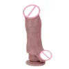 New Realistic Silicone Cock Sleeve with Elastic Lock Ring Girth & Length Enhancer Reusable Male Sex Toy