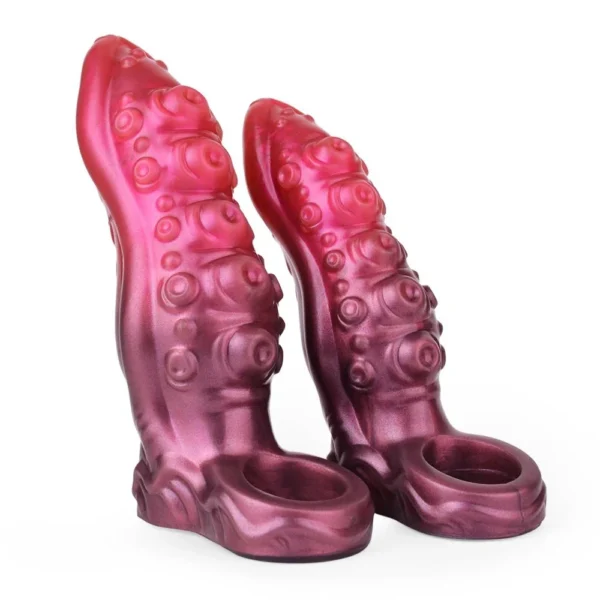 Octopus Tentacle Penis Sleeve Silicone Sex Fantasy Dildo Simulation Penis Sleeve Thickened Men's Hollow Soft Penis Toys
