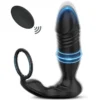 Male Strong Remote Control Prostate Massage Vibrator Telescopic Anal Plug