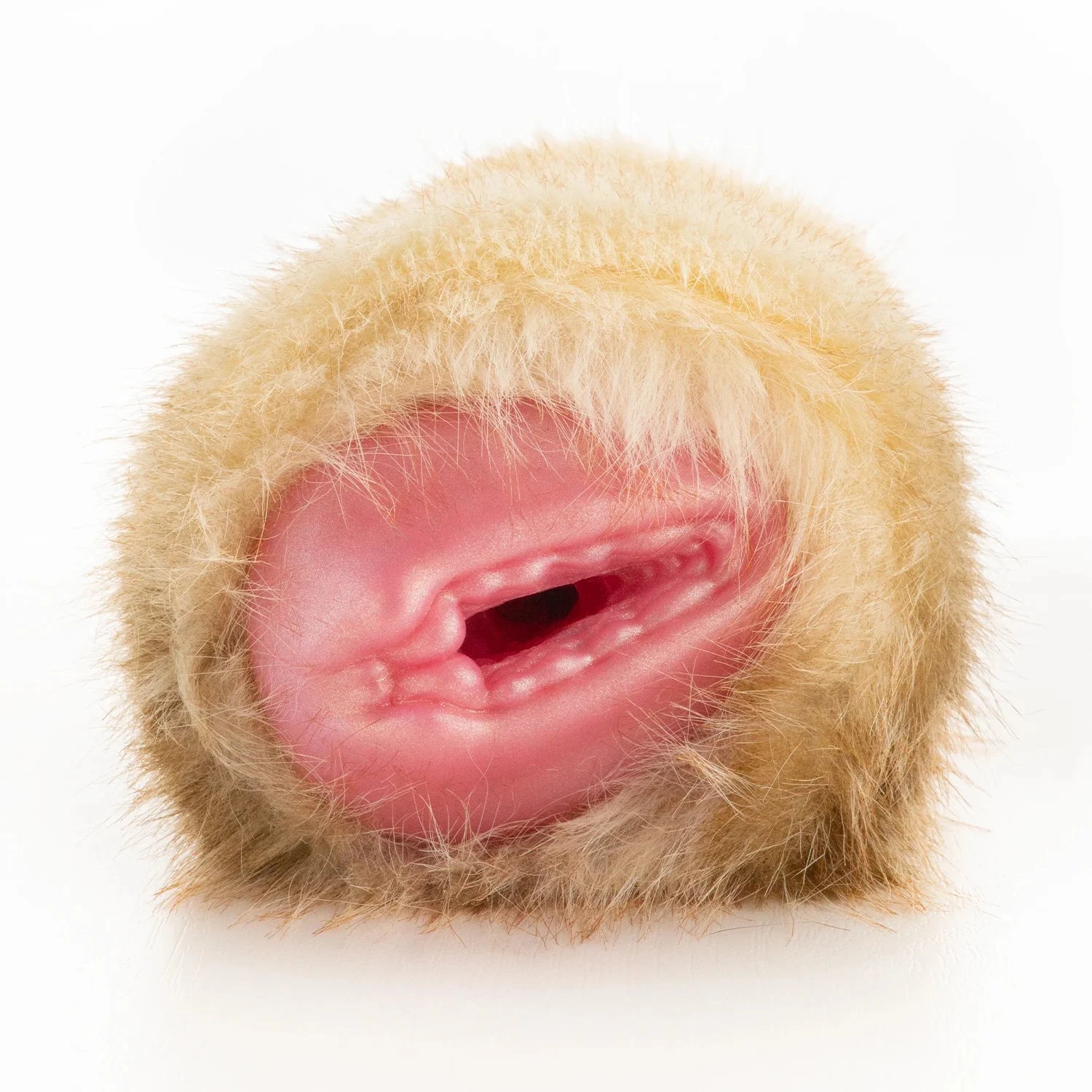 Realistic Vagina Male Masturbator Soft Silicone Pocket Pussy Stroker with Cover Warm Fur Furry Onahole Sex Toys for Men