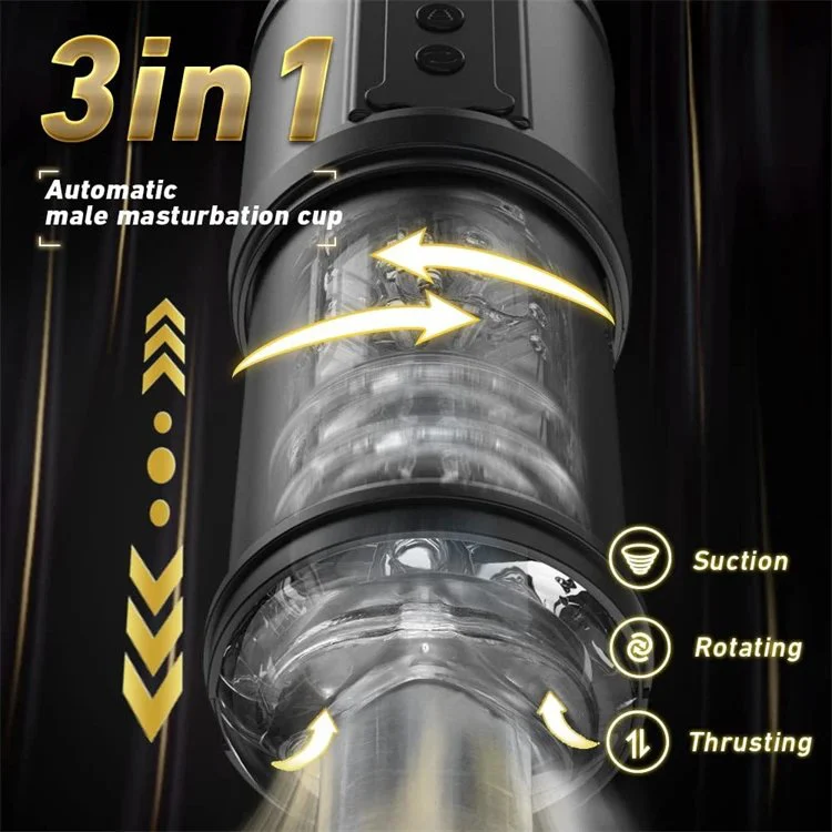 Powerful Thrusting Suction Automatic Rotation Male Masturbation Cup Sex Toys for Men
