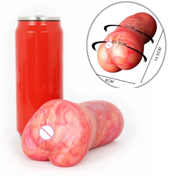 Soft Silicone Fantasy Masturbators Real Meat Ass Pussy Men Sex Toy for Male Masturbating Cup for Men