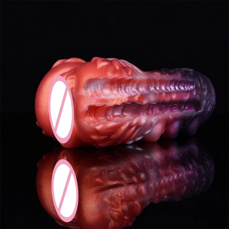 Realistic Dog Vagina Lifelike Artificial Male Masturbator Animal Dual Channel Real Pocket Pussy Sex Toys Erotic Goods