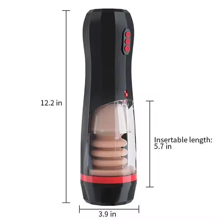 Telescopic Aircraft Cup Masturbation Sex Toys for Men Realistic Automatic Male Masturbation Cup Vaginal Vibrator