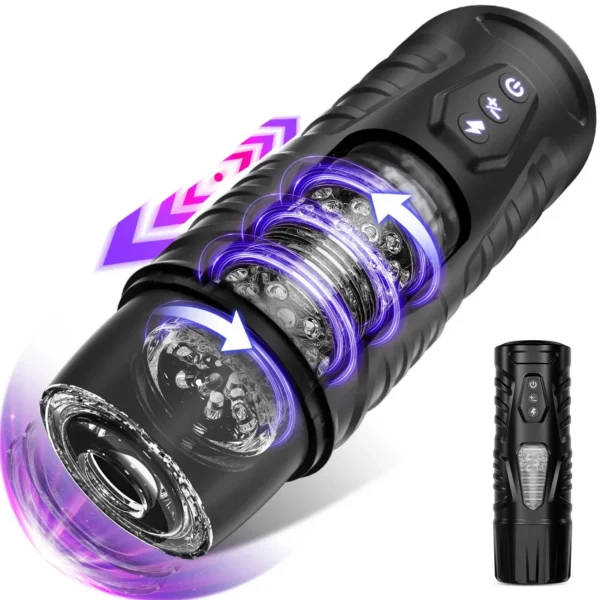 Automatic Suction Vibrator Realistic Artificial Vagina Masturbating Adult Sex Toys Male Masturbator Cup