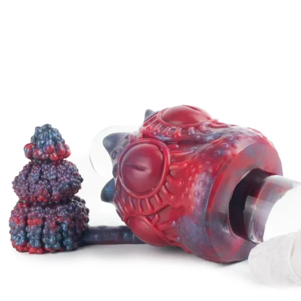 Monster Flower Fantasy Male Masturbator Dual Stimulation Anal Plug Soft Silicone 3D Textured Adult Sex Toys Pocket Pussy
