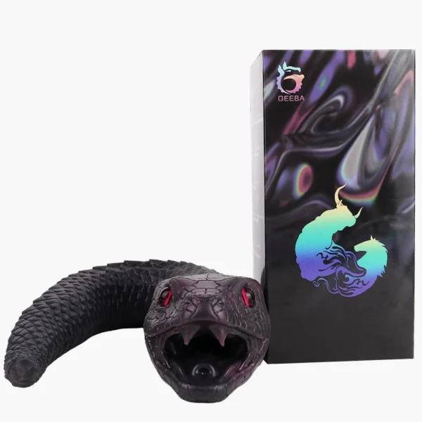 Violet Shade Serpentress Style Men Masturbator with Animal Design Liquid Silicone Masturbator for Male Sex Game
