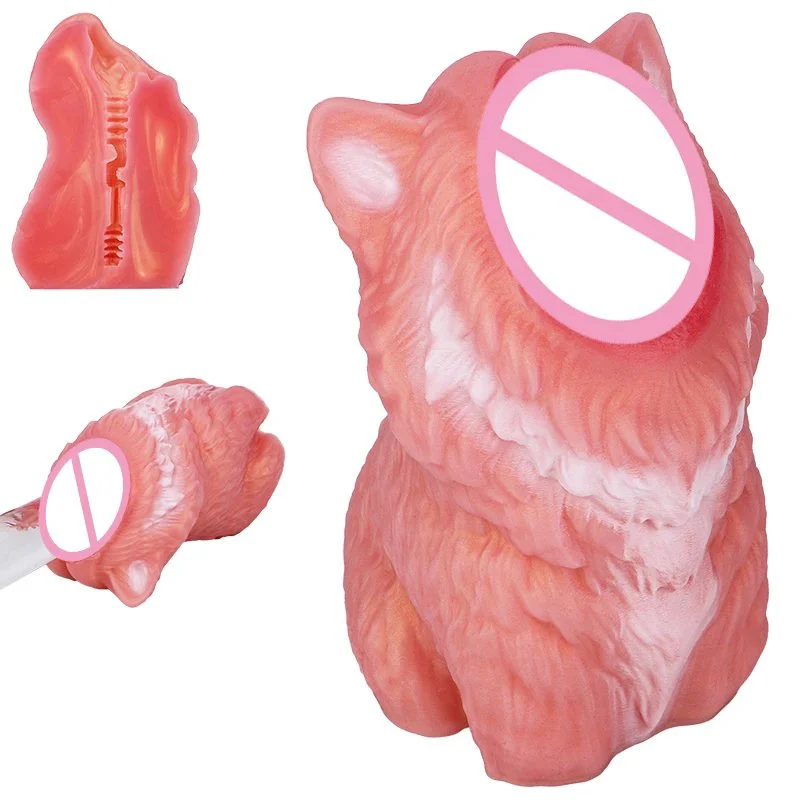 Wolf Divine Oracles Cute Style Single Channel Silicone Male Masturbator Large Pocket Realistic Feeling Adult Pleasure Toy
