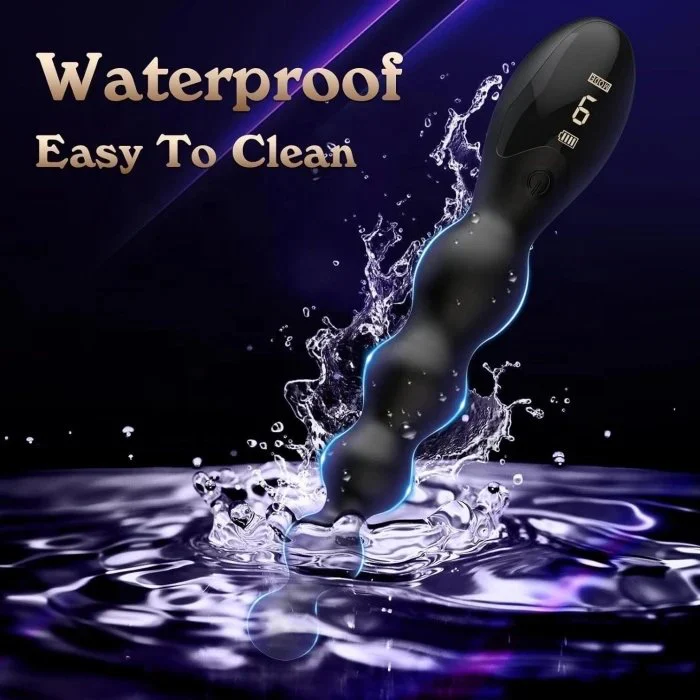 9 Frequency Vibrating Anal Beads Silicone Butt Plug Sex Toys for Couples