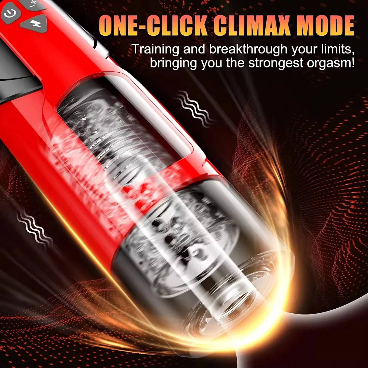 Soft TPE Waterproof Electric Masturbator with Real Touch Feeling and Customized Color for Male Use