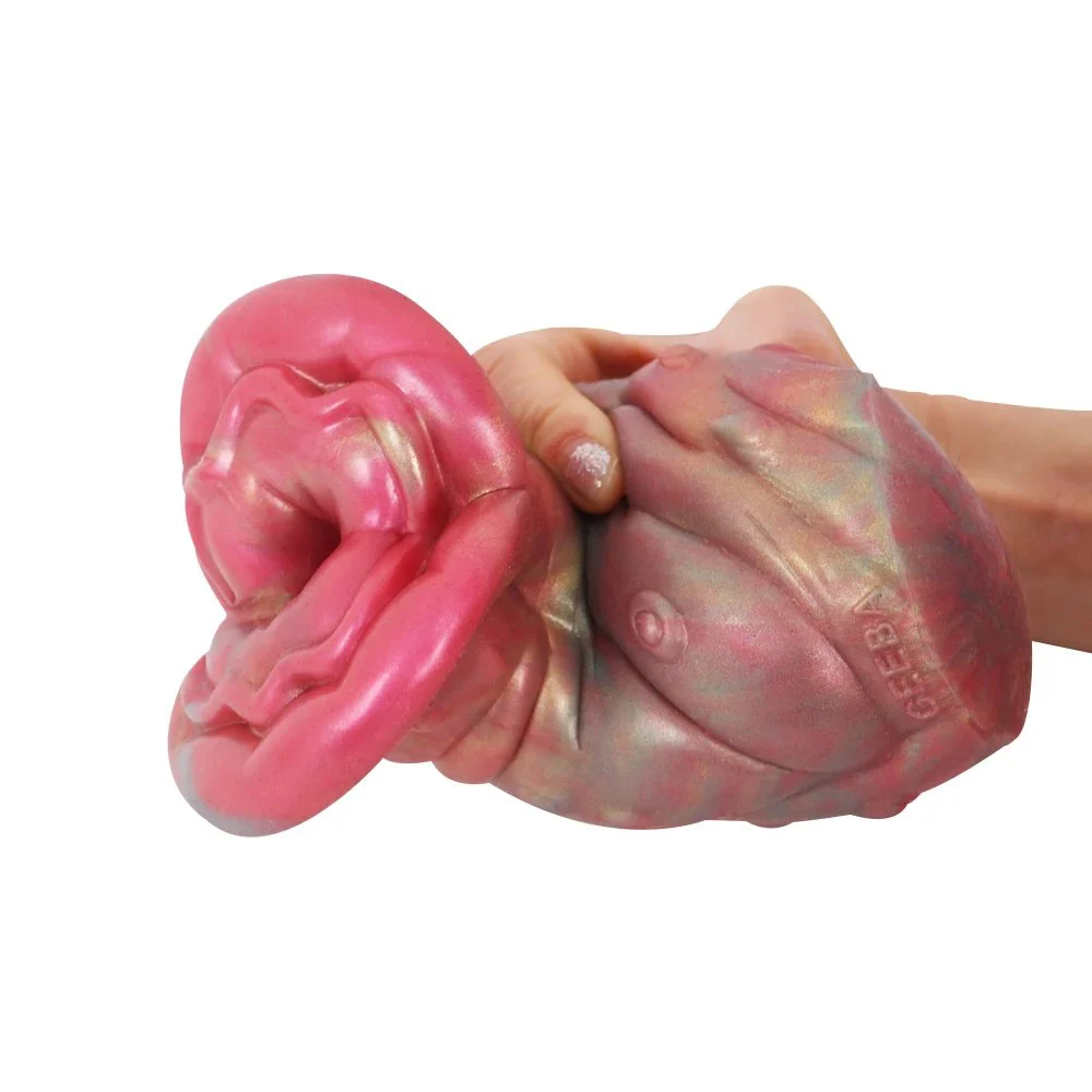 Realistic Male Monster Pocket Pussy Masturbator 3D Vagina Manual Masturbator Cup Pocket Pussy Liquid Silicone Sex Toy for Men